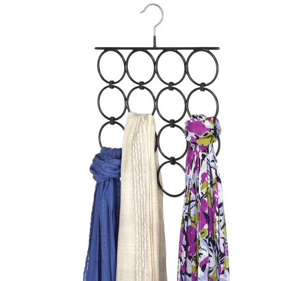 Target Scarf Hanger Black Closet Organizer 12 Rings - Picture 1 of 3